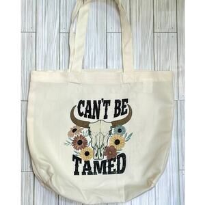 Can’t Be Tamed Country Tote Bag, Farmer’s Market Bag